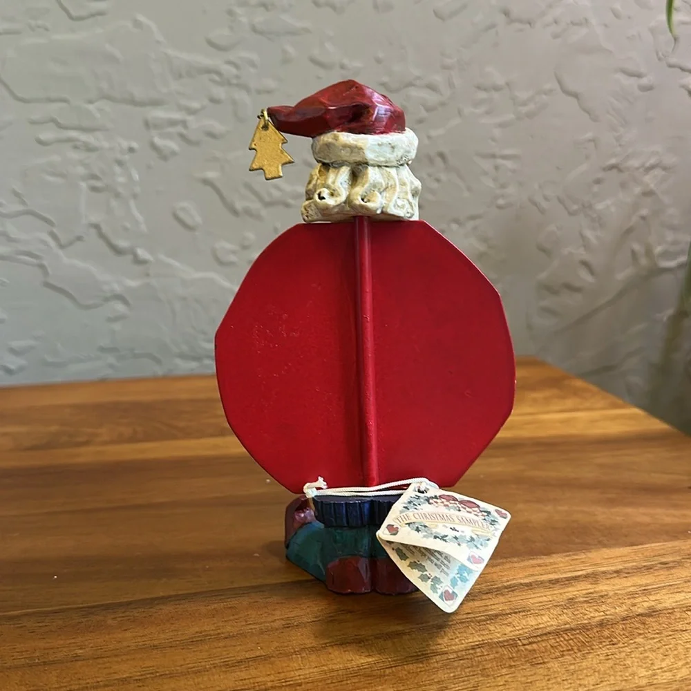 Russ metal and carved vintage‎ Santa Claus the Christmas sampler number 13944
